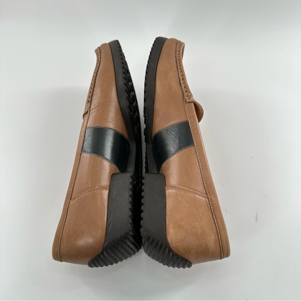 Bally Delos womens driving loafers size 38 Italian leather square toe - Picture 6 of 12